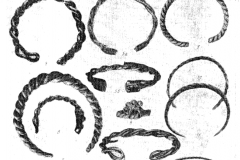 Illustration 34: Round Wire (1, 2, 14), Spiral (3-5, 7-9, 12, 13) and Pseudo-Spiral (6, 10, 11, 15) Bracelets