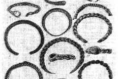 Illustration 36: Bracelets which are Braided (1, 3, 7-11), Wound around a Rod (2), and Hollow (4-6, 12)