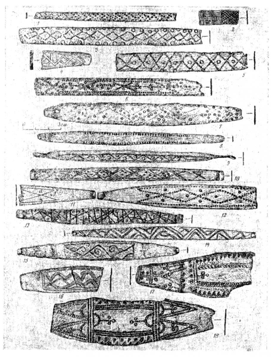 Illustration 40: Ornament on Flat Bracelets, 12th-13th centuries