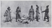 Illustration 111: Costume sketches for the opera "The Merchant Kalashnikov"