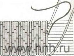 Zig-zag couching (шов городок)
http://www.hnh.ru/handycraft/2011-03-16-1