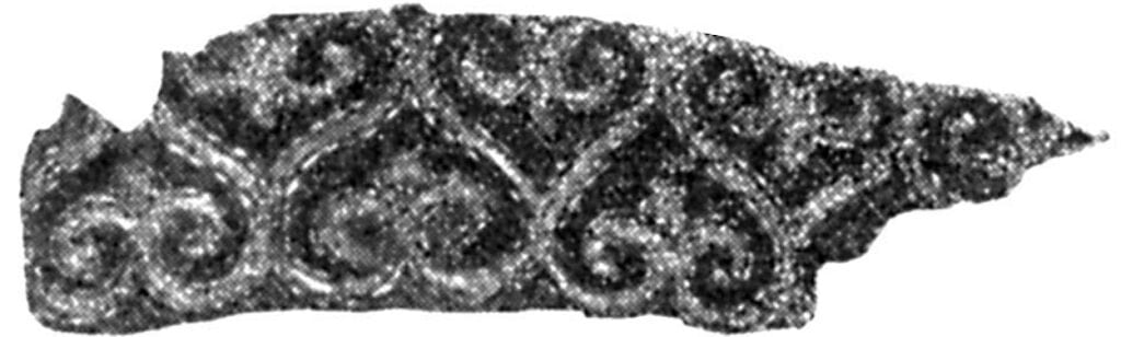 Fragment of a collar from a burial mound near Kubaevo, Vladimir region, 11-12 c.