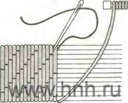 Diagonal couching (косой ряд)
http://www.hnh.ru/handycraft/2011-03-16-1
