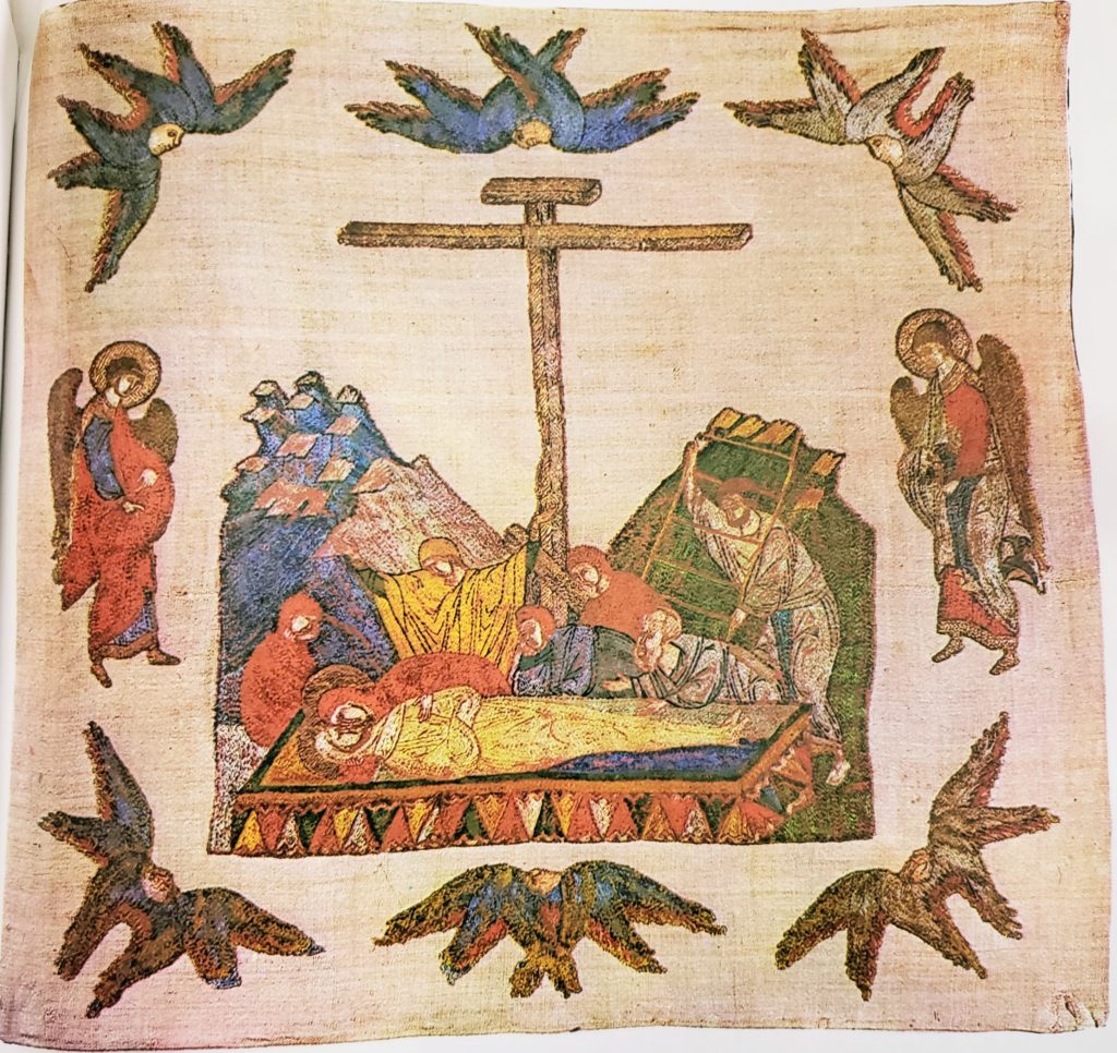 The Entombment. Podea, 57.5 x 60.5 cm, second half of the 15th century, Novgorod.
State Historical Museum (62rb).