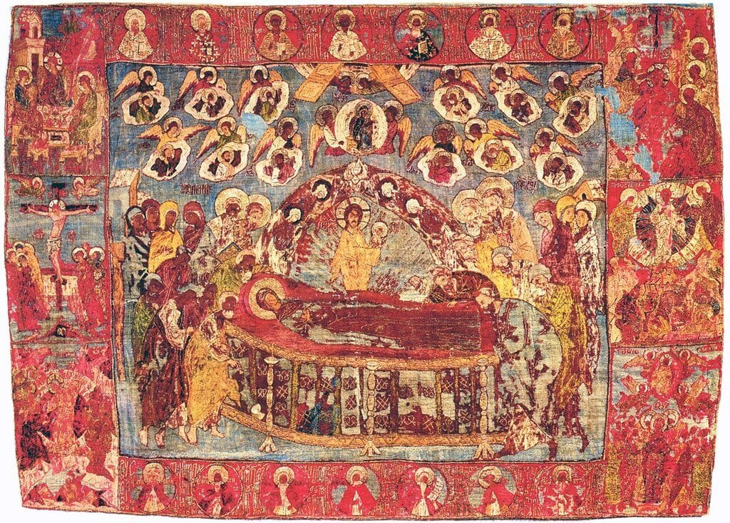 Dormition of the Virgin. Podea. 1480s. Tretyakovskaya Gallery, Moscow.