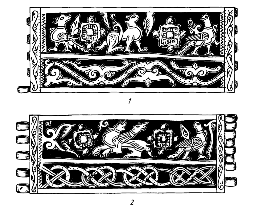 Drawing of a 12th-century bracelet found in Kiev.