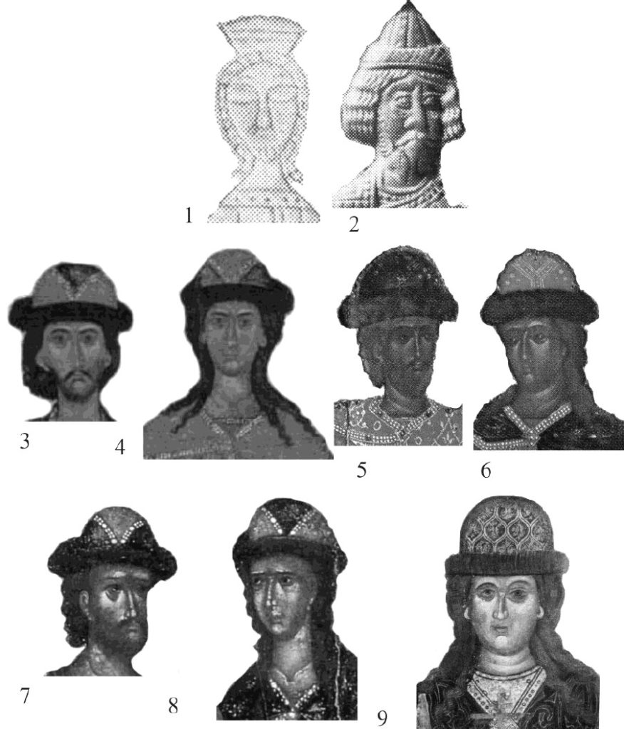Illustration 1: Men's headwear from the second half of the 13th-15th centuries.