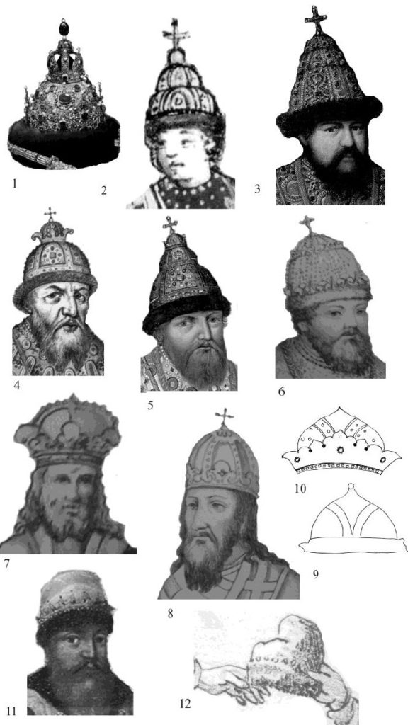Illustration 10: Royal and Princely Headwear from the 17th cent.